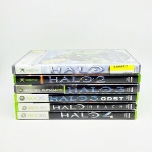 Halo Xbox Lot 1, 2, 3, 3 ODST, 4, Reach & 5 Guardians 7 Games Total